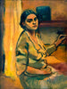 Waiting - Untitled Amrita Sher-Gil - Indian Masterpiece Painting - Canvas Prints