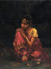 Waiting In The Dark - Hemendranath Mazumdar Painting - Art Prints