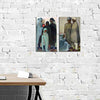 Amrita Sher Gil - Hill Man and Hill Woman - Set Of 2 Canvas Roll and Canvas Wraps