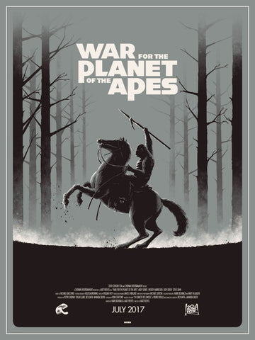War For The Planet Of The Apes - Hollywood Sci-Fi Art Movie Poster Collection - Art Prints by Tim