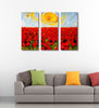 Warm Sunshine On A Field Of Flowers - Art Panels