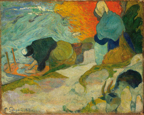 Washerwomen in Arles by Paul Gauguin