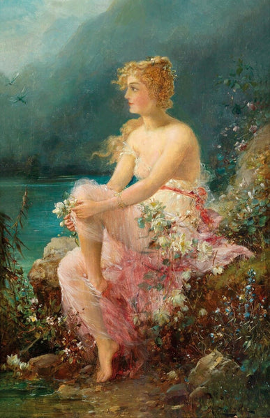 Wasserrosen - (Water Lilies) - Hans Zatzka - Life Size Posters