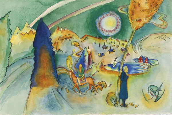 Watercolor For Poul Bjerre (Aquarell für Poul Bjerre) - Wassily Kandinsky - Life Size Posters