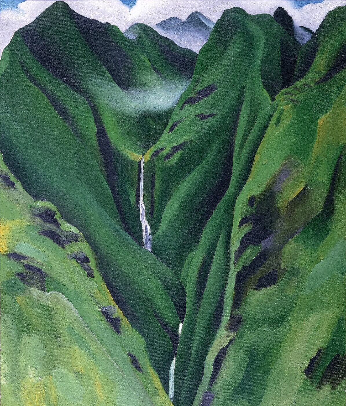 Waterfall - Iao Valley Maui Hawaii - Georgia O'Keeffe - Posters by