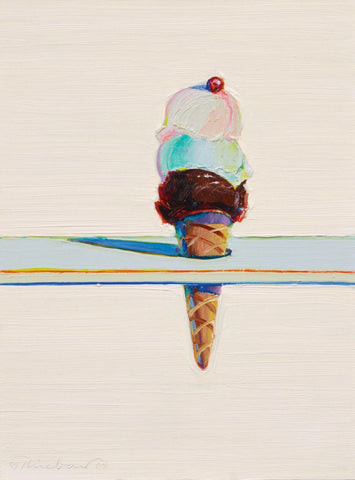 Single Triple Decker - Wayne Thiebaud - Figure Paintings by Wayne Thiebaud