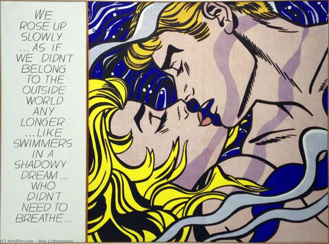 We Rose Up Slowly - Canvas Prints by Roy Lichtenstein