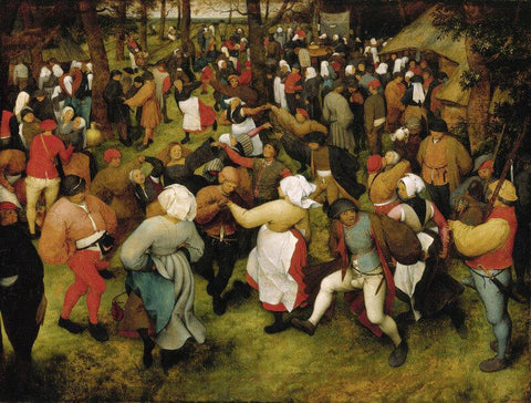 Wedding Dance In The Open Air - Large Art Prints by Pieter Bruegel the Elder