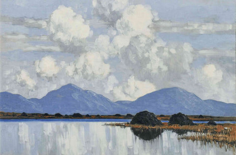 Western Landscape - Paul Henry RHA - Irish Master - Landscape Painting by Paul Henry
