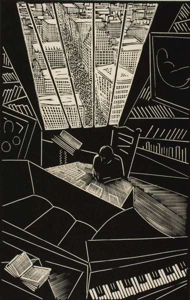 Wharton H Esherick - Of a Great City 1923 - Contemporary Architectural Illustration - Art Prints