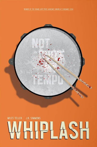 Whiplash - Miles Teller J K Simmons - Hollywood Movie Poster 1 - Canvas Prints by Tallenge