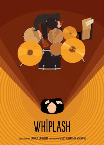 Whiplash - Miles Teller J K Simmons - Hollywood Movie Poster 4 - Art Prints by Tallenge