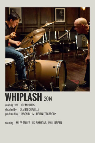 Whiplash - Miles Teller J K Simmons - Hollywood Movie Poster 5 - Posters by Tallenge
