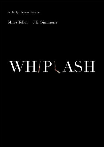 Whiplash - Minimalist Poster - Large Art Prints by Tallenge