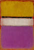 White Center (Yellow, Pink and Lavender on Rose) - Mark Rothko Color Field Painting - Canvas Prints