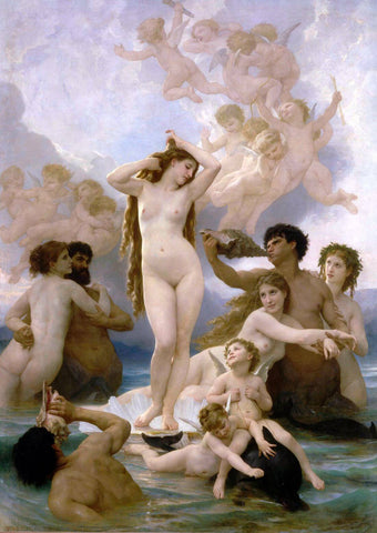 Birth of Venus (Naissance de Venus) – Adolphe-William Bouguereau Painting by William-Adolphe Bouguereau