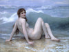 The Wave (La Vague) – Adolphe-William Bouguereau Painting - Framed Prints