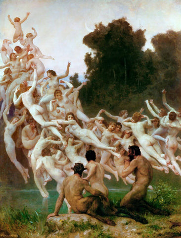The Oreads (Les Oréades) – Adolphe-William Bouguereau Painting - Canvas Prints