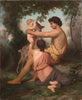 Idyll: Antique Family (Idylle: Famille Antique) - William-Adolphe Bouguereau - Realism Paintings - Canvas Prints