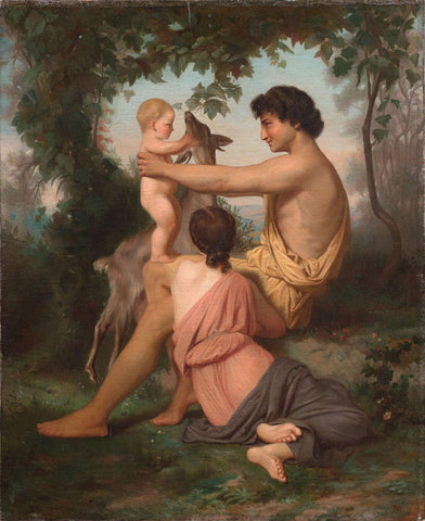 Idyll: Antique Family (Idylle: Famille Antique) - William-Adolphe Bouguereau - Realism Paintings - Large Art Prints