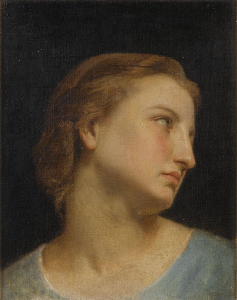 Study Of a Woman's Head (Philomèle Et Progné) – Adolphe-William Bouguereau Painting - Posters