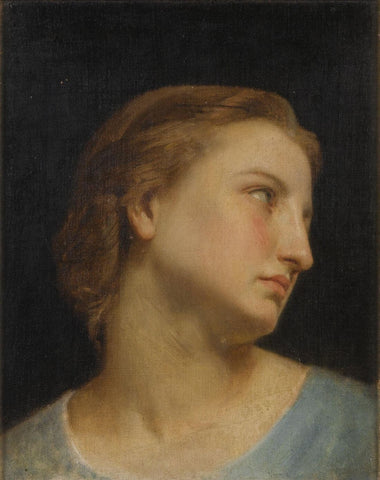 Study Of a Woman's Head (Philomèle Et Progné) – Adolphe-William Bouguereau Painting - Life Size Posters
