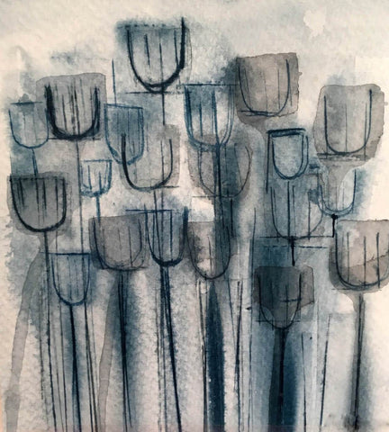 Wine Glasses - Contemporary Abstract Art by Shane Walts