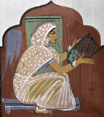 Winnowing - Haripura Posters Collection - Nandalal Bose - Bengal School Painting by Nandalal Bose