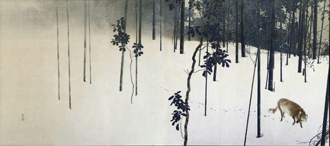Winter Moon - Konoshima Okoku - Japanesse Masters Painting - Life Size Posters