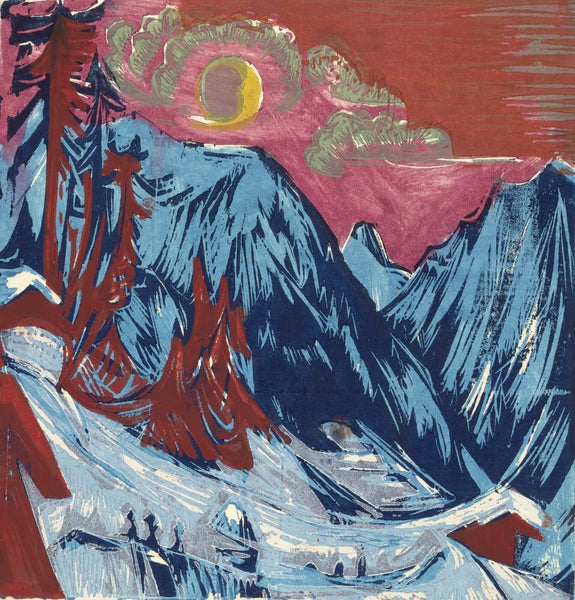 Winter Moonlit Night (Wintermondnacht) - Canvas Prints