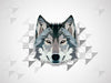 Wolf - Polygonal Digital Art Painting - Framed Prints