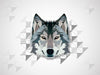 Wolf - Polygonal Digital Art Painting - Canvas Prints