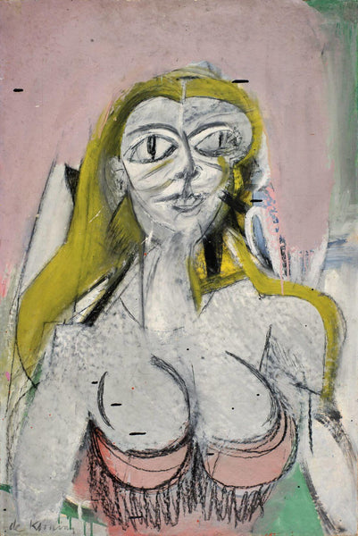 Woman - Willem de Kooning - Abstract Expressionist Painting - Life Size Posters