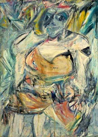 Woman II -  Willem de Kooning -  Abstract Expressionist  Painting - Canvas Prints