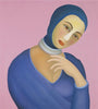 Woman In Blue - Framed Prints