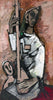 Woman Playing Musical Instrument - M F Husain - Painting - Life Size Posters