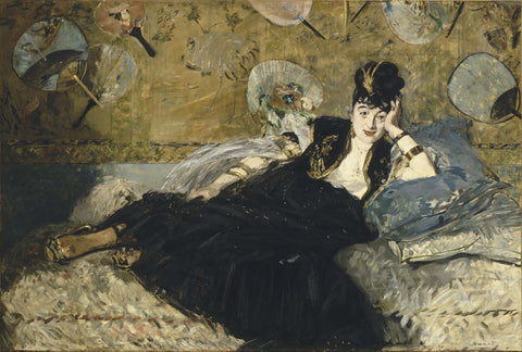 Woman with Fans - Framed Prints by Édouard Manet