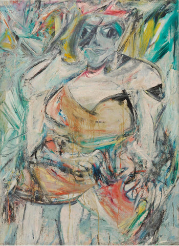 Woman II - Canvas Prints by Willem de Kooning