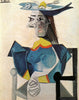 Pablo Picasso - Femme Assise Au Chapeau-Poisson -Woman in a Fish Hat - Posters