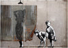 Woman Showering - Banksy - Canvas Prints