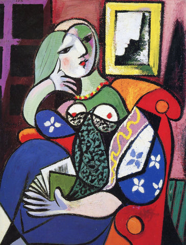 Woman with a Book - Framed Prints by Pablo Picasso
