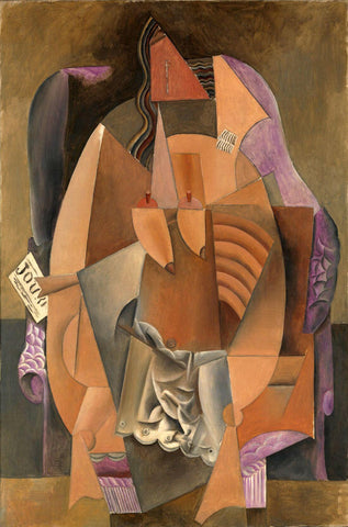 Woman in a Chemise in an Armchair - Pablo Picasso - Cubist Art Painting by Pablo Picasso