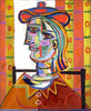 Woman With Beret And Collar (Femme au beret et la collerette) – Pablo Picasso Painting - Framed Prints