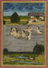 Indian Miniature Paintings - Mughal Paintings - Women Bathing in a Lake - Posters
