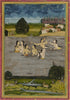 Indian Miniature Paintings - Mughal Paintings - Women Bathing in a Lake - Life Size Posters