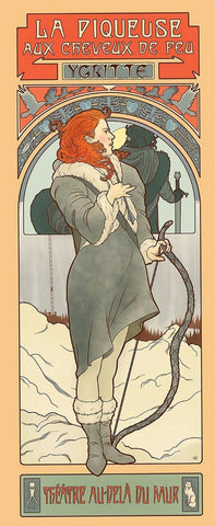 Women Of Game Of Thrones - Alphonse Mucha Inspired Art Nouveau Style - Ygritte - Framed Prints