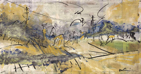 Women in Paddy Fields - Ramkinkar Baij - Bengal School Indian Painting - Framed Prints