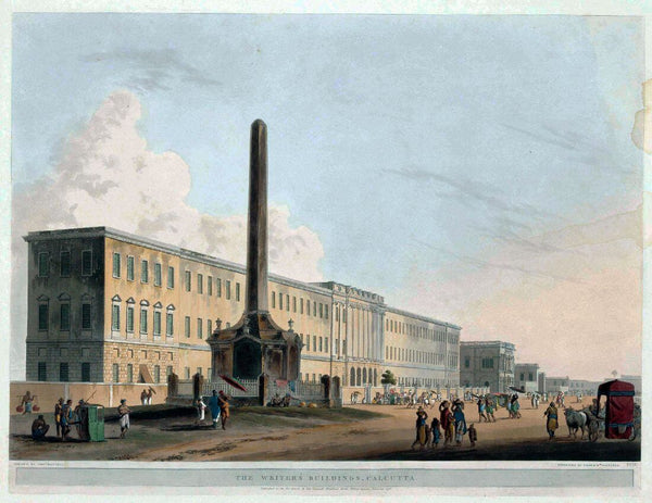 Writers Building Calcutta - William and  Thomas Daniell - Vintage Orientalist Painting of India - Life Size Posters
