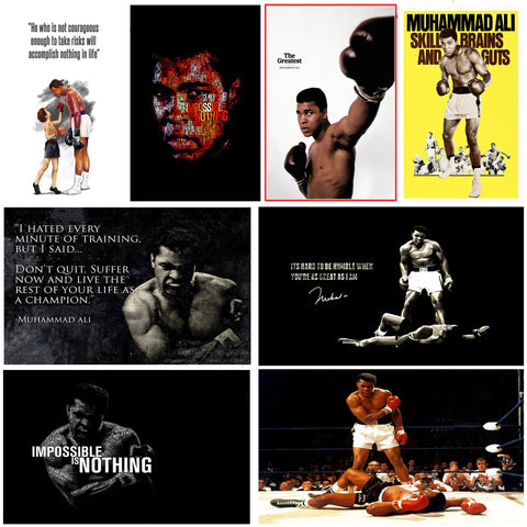 Set of 10 Best of Muhammad Ali  - Poster Paper (12 x 17 inches) each by Joel Jerry