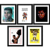 Muhammad Ali  - Set of 10 Framed Poster Paper - (12 x 17 inches)each